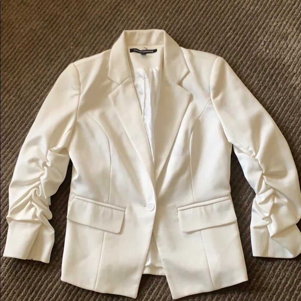 white Foreign Exchange blazer